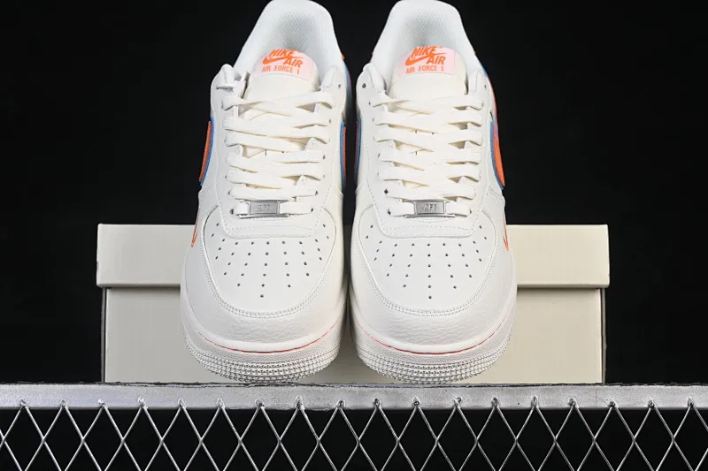 All Categories Nk Air Force 1 Air Force Series Nk Air Force 1 Low Air Force Low Nike Air Force 1'07 Low Milk White Orange Blue Air Force One Low Casual Shoes NH0601-542